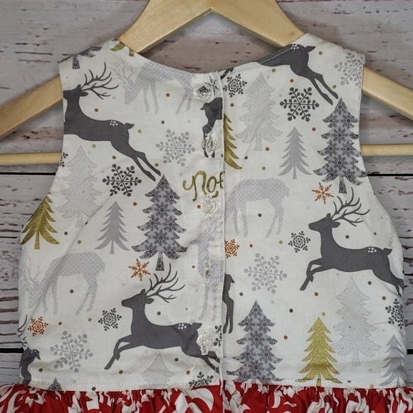 Handmade Holiday Christmas Dress for Toddlers - Picture 11 of 13